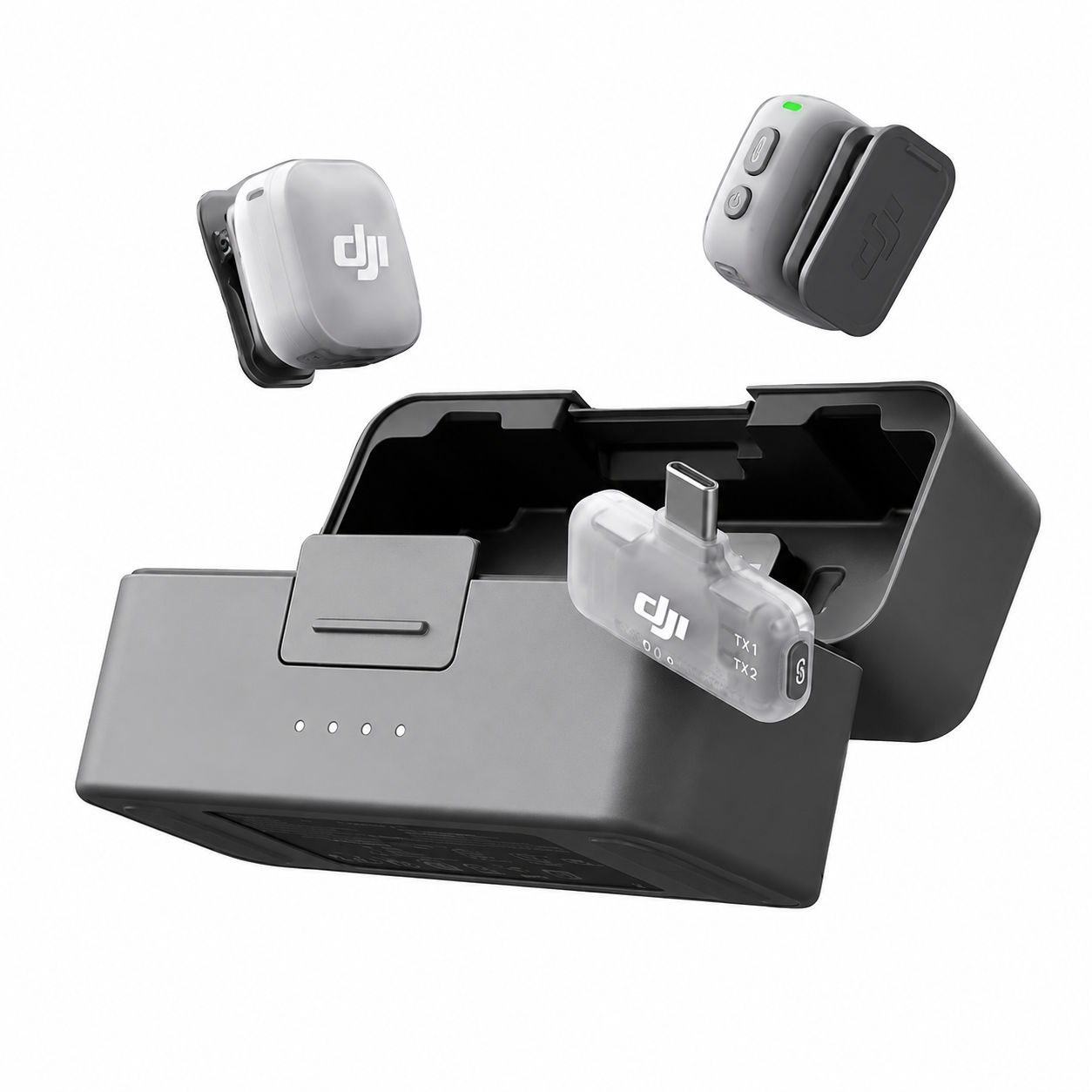 DJI Microfono Mic Mini 2 (2TX+1RX+ESTUCHE DE CARGA) DMMMR02